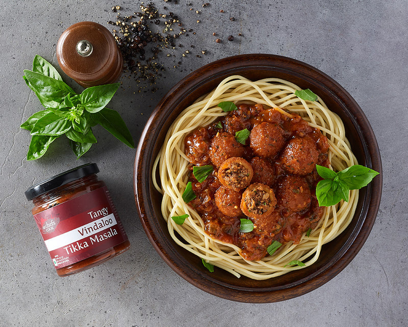 Spaghetti with Tangy Meat Balls