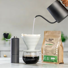 Brown Rush Coffee | Medium Roast Coffee, 250g | 100% Single Origin Arabica Beans