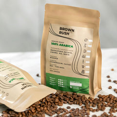 Brown Rush Coffee | Medium Roast Coffee, 250g | 100% Single Origin Arabica Beans