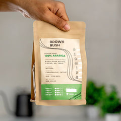 Brown Rush Coffee | Medium Roast Coffee, 250g | 100% Single Origin Arabica Beans