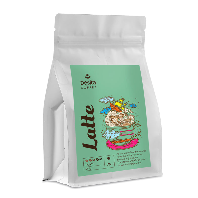 Desita Latte Roast Coffee, 250g