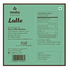 Desita Latte Roast Coffee, 250g