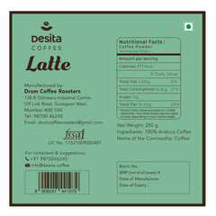 Desita Latte Ground Coffee, 250g