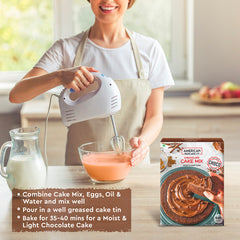 American Pancake Co.-Eggless Chocolate Cake Mix, 500g