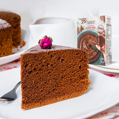 Moist & Light Chocolate Cake Mix  (500g) | Includes Chocolate Chips | Eggless | Product of Singapore |