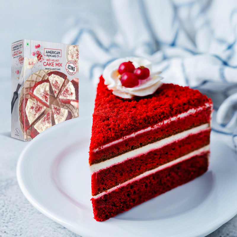 Moist & Light Red Velvet Cake Mix, 500 g (Includes Icing Sugar Sachets)