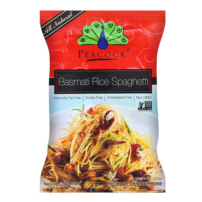 Gluten free basmati rice spaghetti pasta from peacock singapore