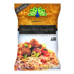 Gluten free brown rice spaghetti pasta from peacock Singapore