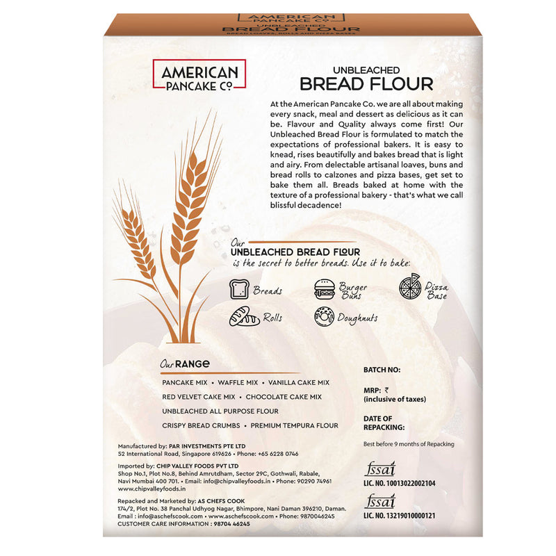 American Pancake Co. - Unbleached Bread Flour, (400g)