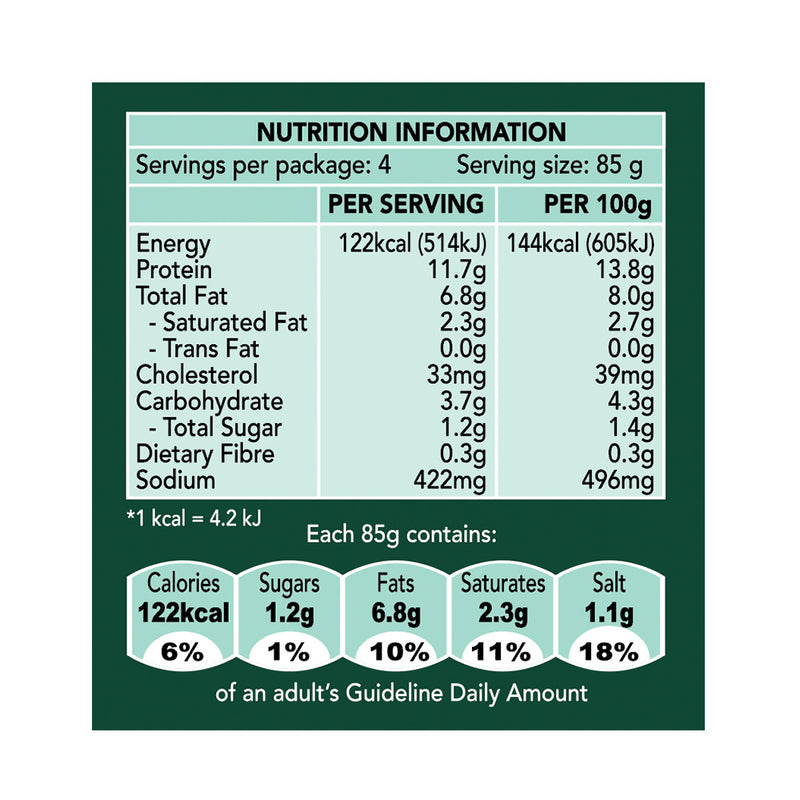 El-Dina Chicken Cheese Meat Loaf nutrition