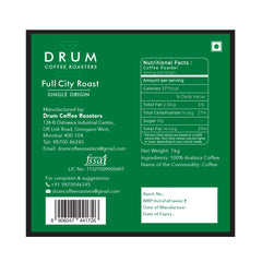 Drum Coffee Roasters- Full City Roast Coffee Beans, 1 kg