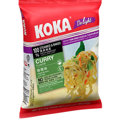 KOKA Delight Curry Flavour Noodles (85g)| Pack of 4 | Instant Noodles | Original Koka Noodles from Singapore |