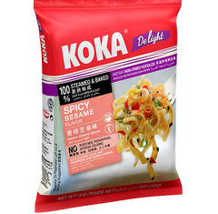 KOKA Delight Spicy Sesame Noodles (85g) | Pack of 4 | Instant Noodles | Original Koka Noodles from Singapore |