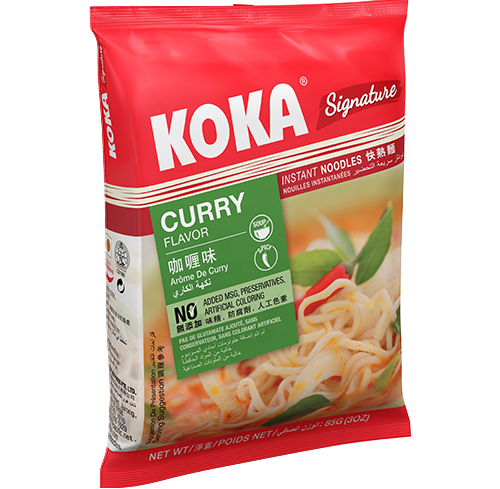 KOKA Signature Curry Noodles (85g )| Pack of 4 | Instant Noodles | Original Koka Noodles from Singapore |