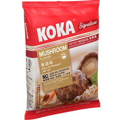 KOKA Signature Mushroom Noodles (85g) | Pack of 4 | Instant Noodles | Original Koka Noodles from Singapore |