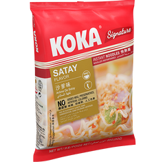 KOKA Signature Satay Chicken Flavoured Noodles(85g) | Pack of 4 | Instant Noodles | Original Koka Noodles from Singapore |