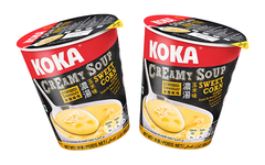 Koka Creamy Soup Sweet Corn with Crushed Noodles-60g (Pack of 2) | Soup with Noodles | Original Koka Noodles from Singapore |