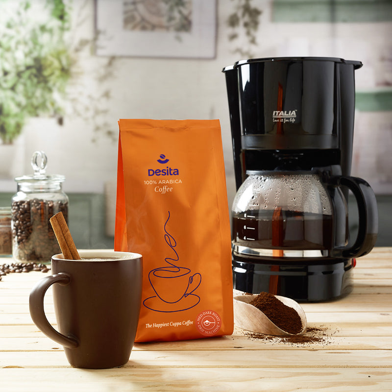 DESITA Medium Dark Roast Coffee 250g. Ground Coffee for Drip Machine The Gurme Store