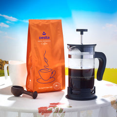 Desita Medium-Dark Roast Coffee, 250g. Ground Coffee for French Press