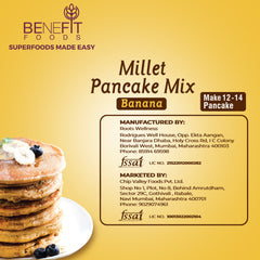 Benefit Foods Gluten Free Millet Pancake Mix with Banana, 250g