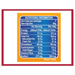 Kelly's Cheese Pork Luncheon Meat Nutritional Values