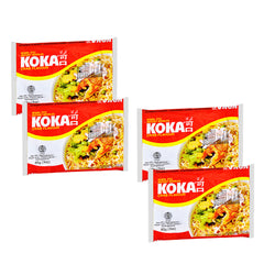 KOKA Original Noodles - Oriental Crab flavour (85 g) | Pack of 4 | Instant Noodles | Original Koka Noodles from Singapore |