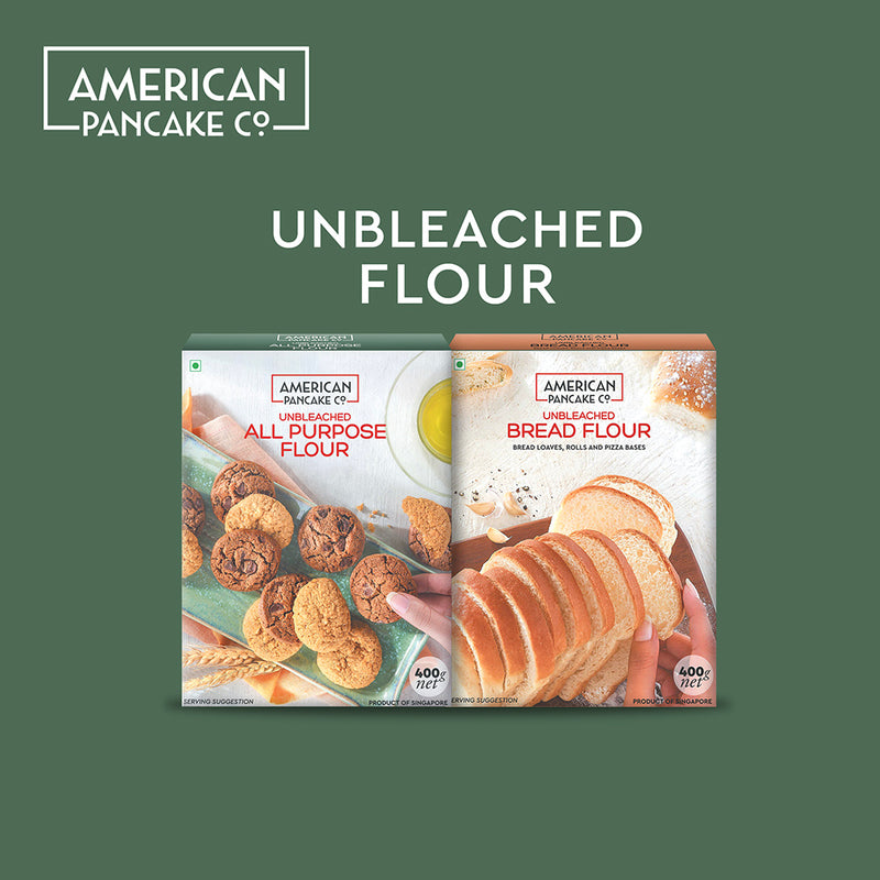 Unbleached All Purpose Flour (400g)  | No Preservatives Or Bleach | Milled from Premium Quality Grains | Product of Singapore |