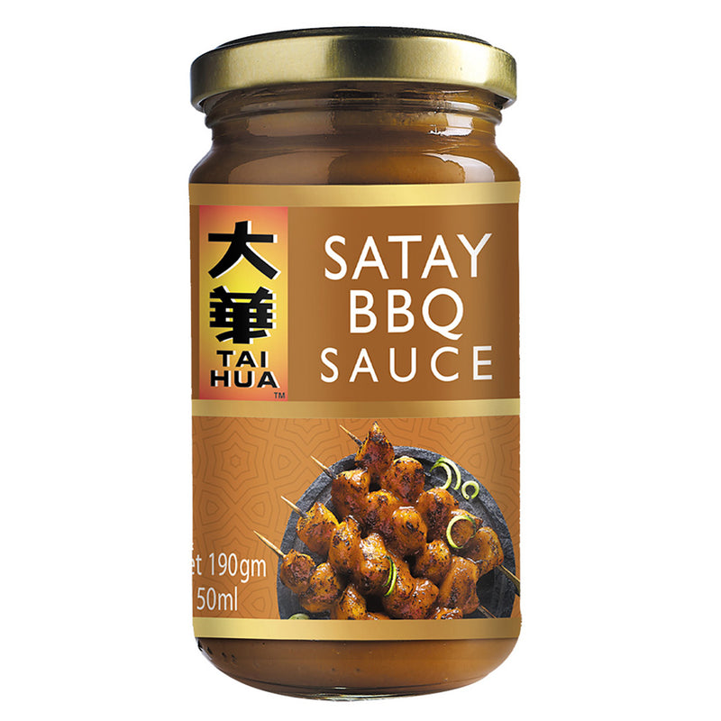 Tai Hua SATAY BBQ Sauce (200g) | Non-Vegetarian Sauce for Asian Recipes | No MSG | Product of Malaysia |